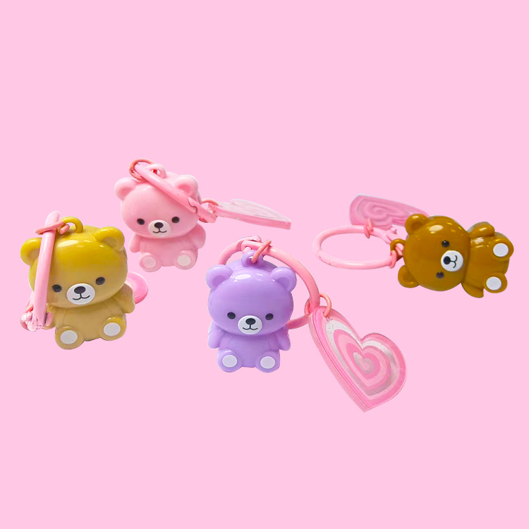 キュートなミニペンダント クマのリップグロスチャーム モデル:C1228 