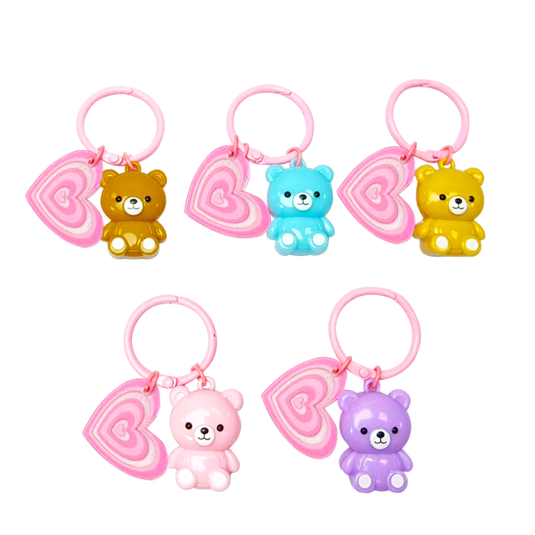 キュートなミニペンダント クマのリップグロスチャーム モデル:C1228 