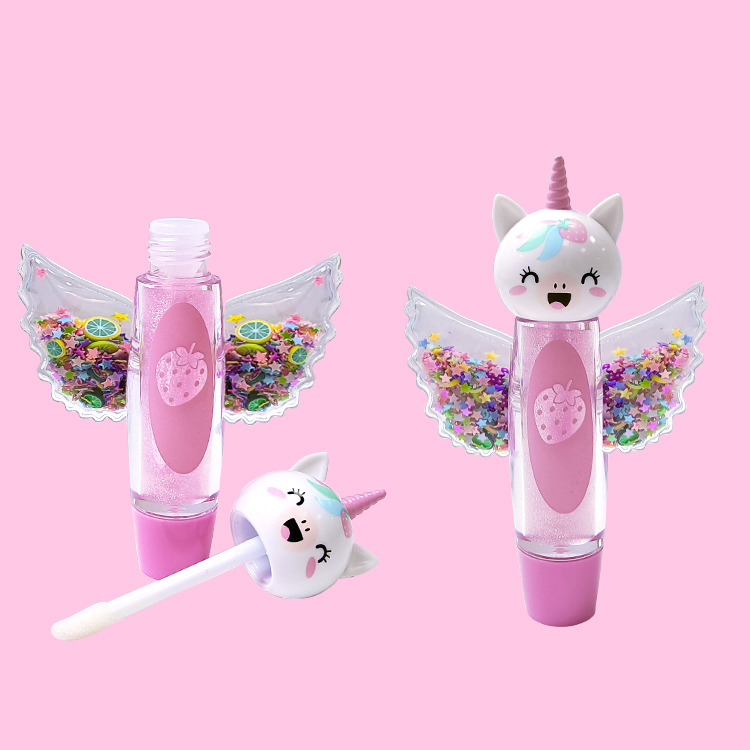ユニコーン形状保湿かわいいカラフルなリップバームC2150-3翼と