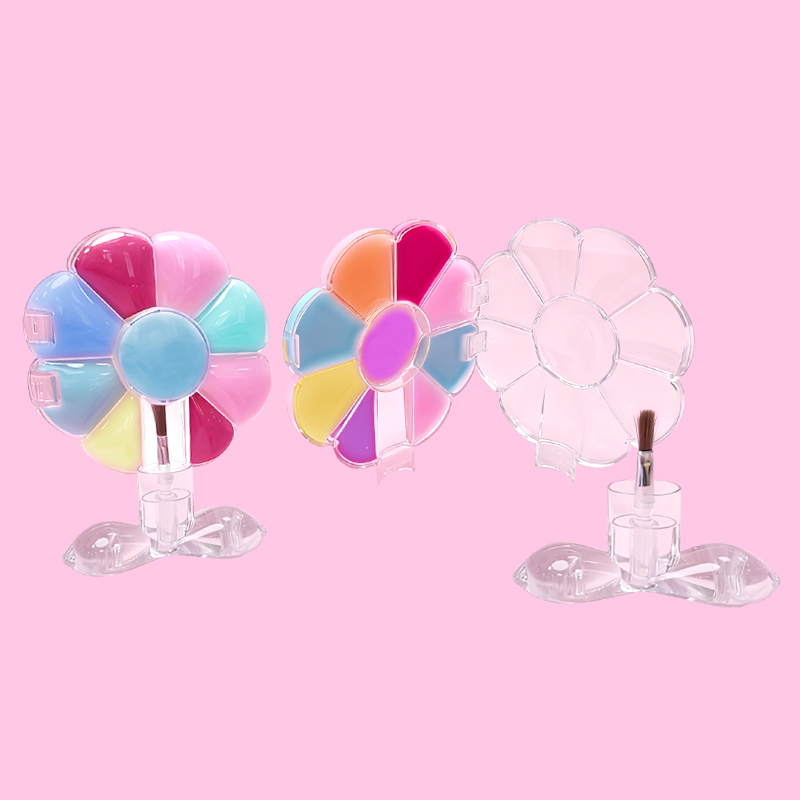 カラフルなお花の形のこども用リップグロス モデル：C1232