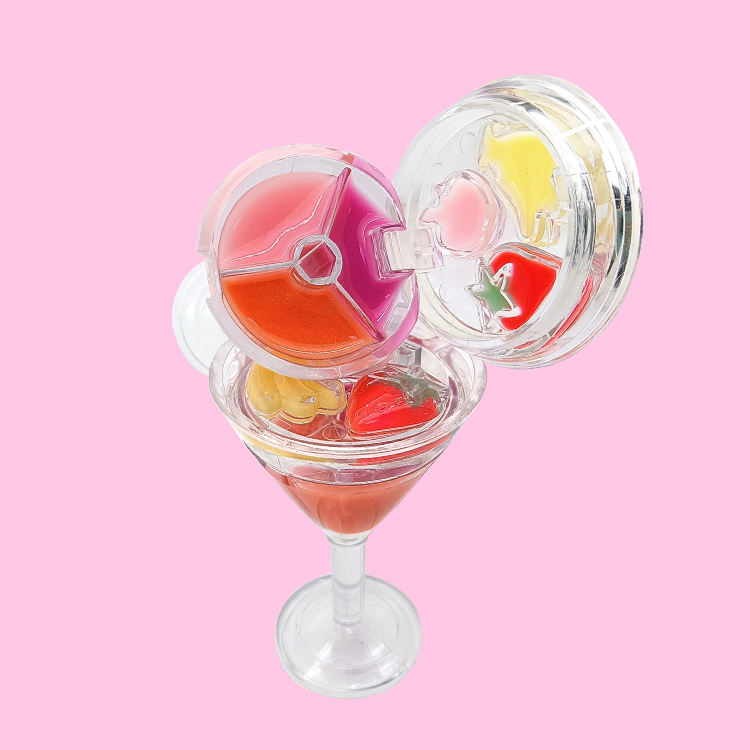 DIY ジュースカップ口紅リップゼリー