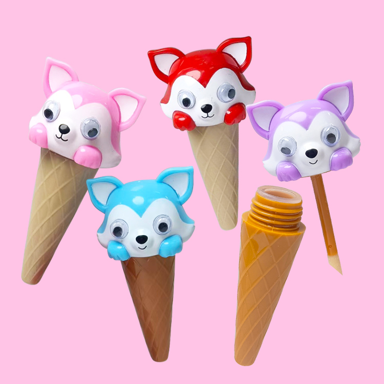 かわいいキツネのグリッターリップカラーモデル：C1099-3