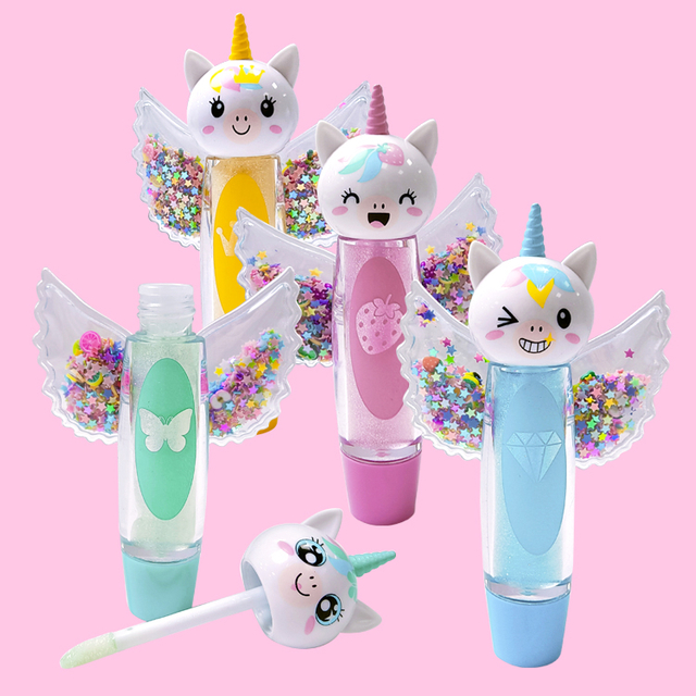 ユニコーン形状保湿かわいいカラフルなリップバームC2150-3翼と