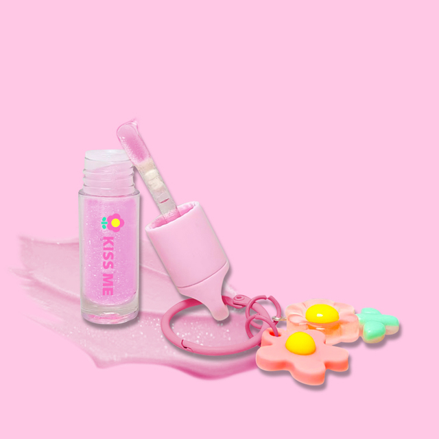 ピンクキーチェーン陰湿な保湿リップカラー