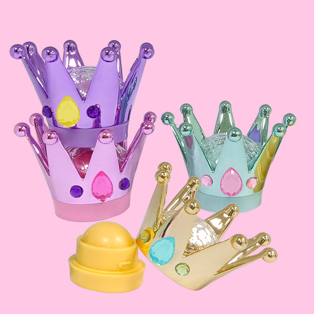 カラフルなクラウンシェイプフルーツリップバームC5570