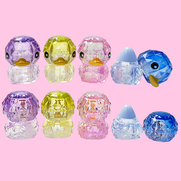 ダイヤモンドミニダックアニマルシェイプ保湿カラフルなリップバームC5605