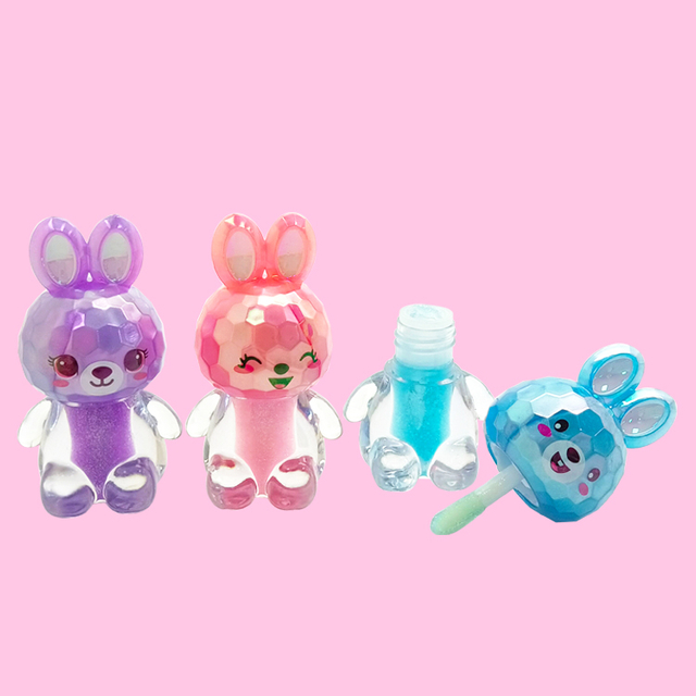 ミニアニマル ダイヤモンド ラビット リップグロス C2164-2b/C2162-4