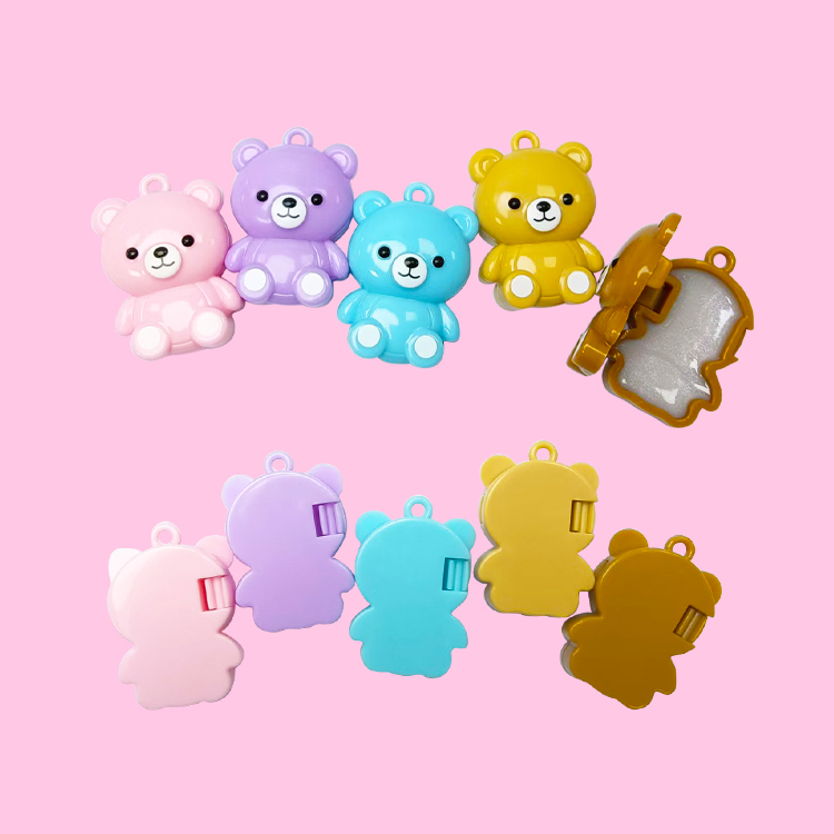 キュートなミニペンダント クマのリップグロスチャーム モデル:C1228 