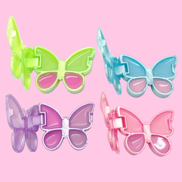 バタフライアニマルシェイプフルーツリップバームC5064