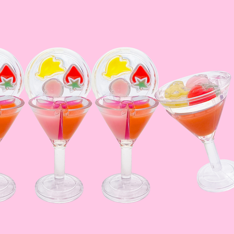 DIY ジュースカップ口紅リップゼリー