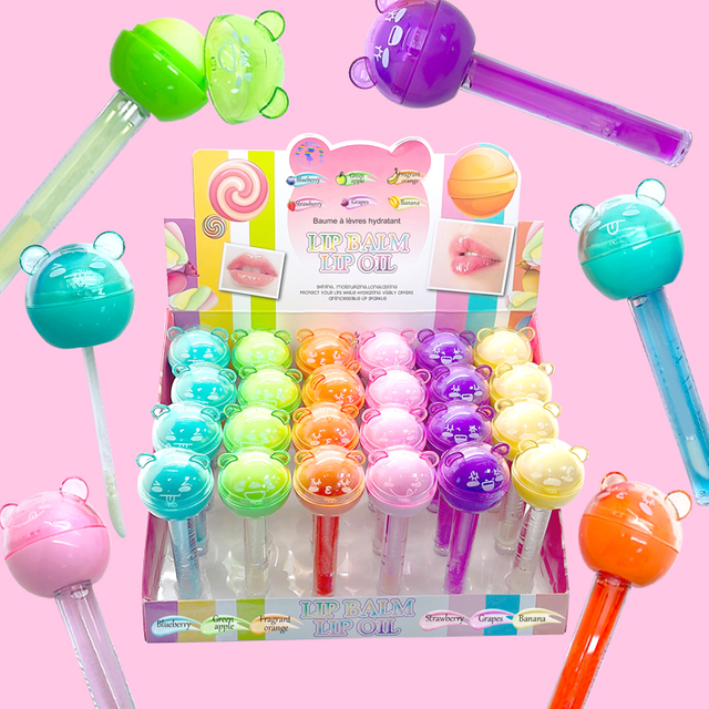 6色のフルーツリップグロス